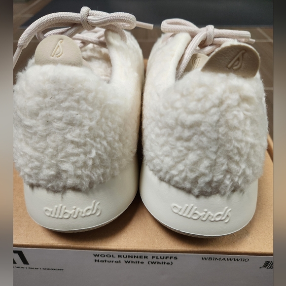 Allbirds Mens' Wool Runner Fluff Running Shoes ~WHITE ~Size 11 **NEW - Picture 6 of 12